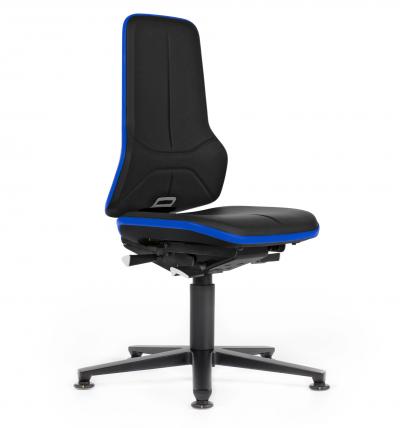 ESD Workplace Chair NEON 1 ESD Work Chair Permanent Contact Backrest Synthetic Leather ESD Flex Strip Blue Glides Bimos Workplace Chairs Interstuhl